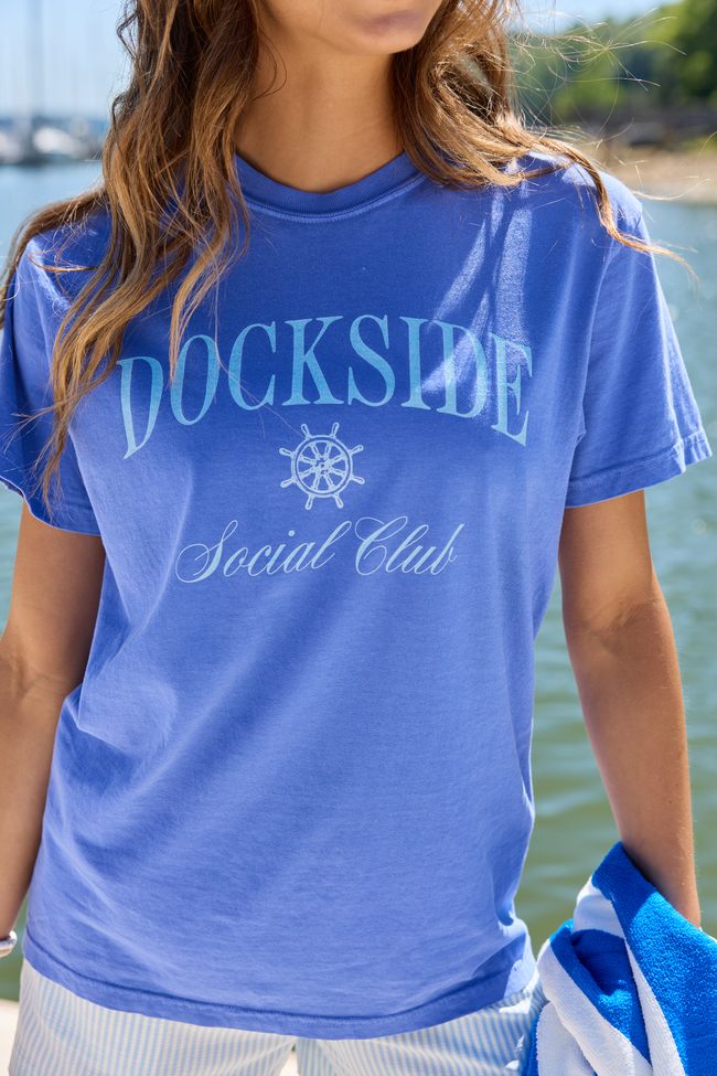 Dockside Social Club Blue Graphic Tee