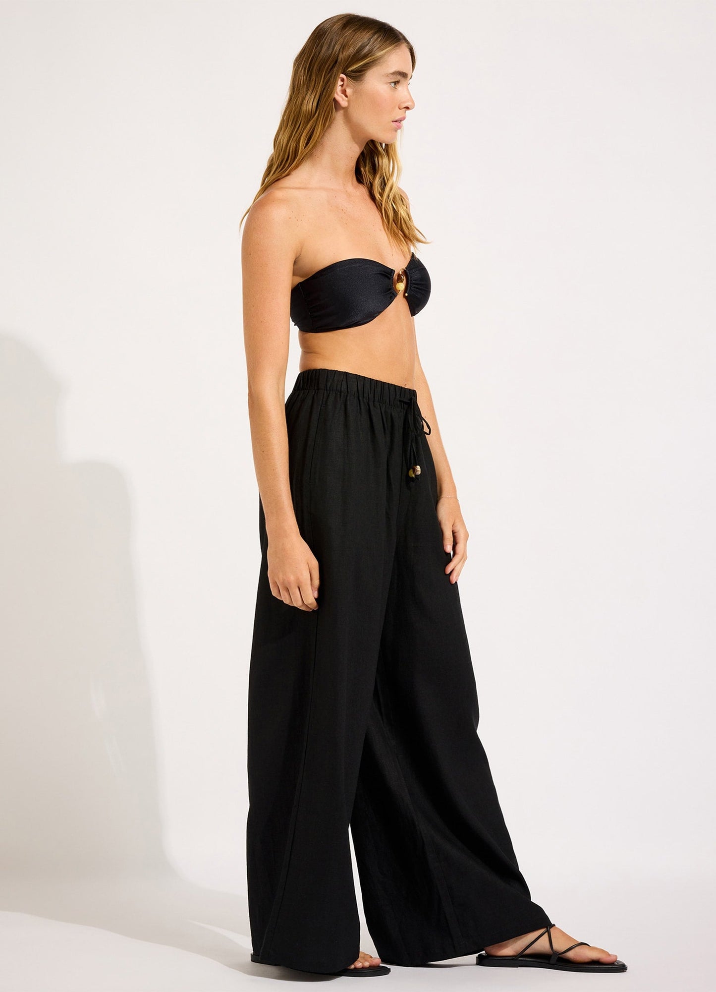 Palermo Drawcord Waist Wide Leg Pant