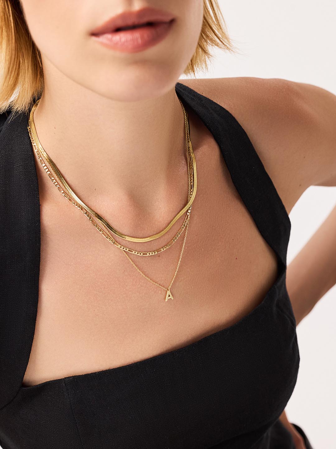 Ina Herringbone Chain Necklace