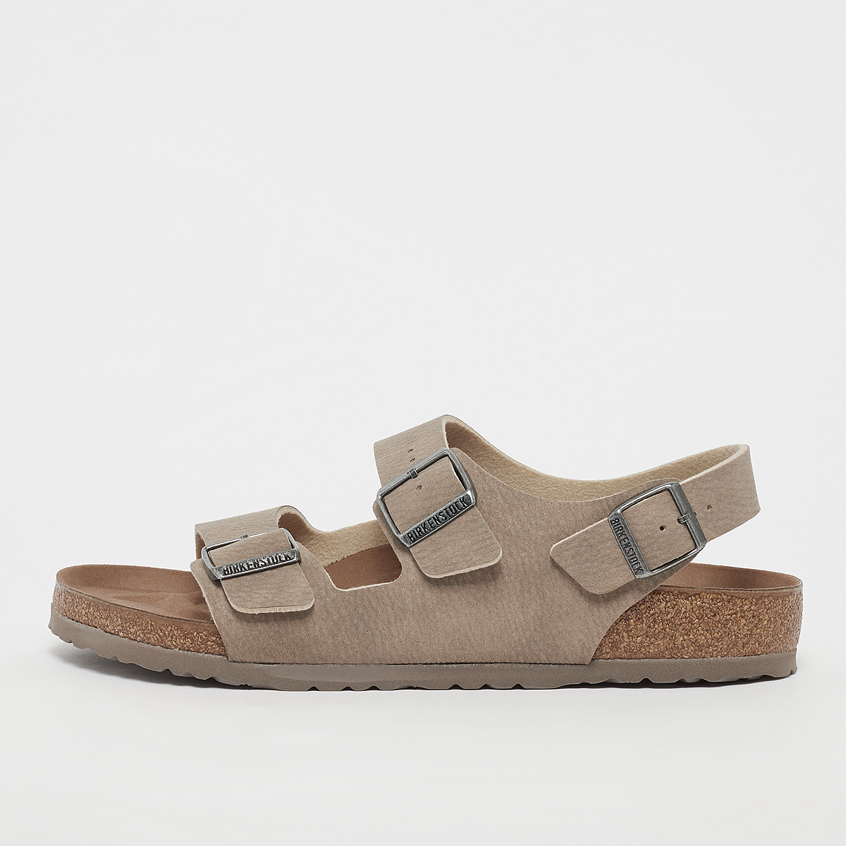 Birkenstock Unisex Milano Vegan Microfiber Desert Dust Gray Taupe