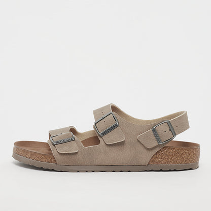 Birkenstock Zermatt Premium Seude Leather Canvas Slippers
