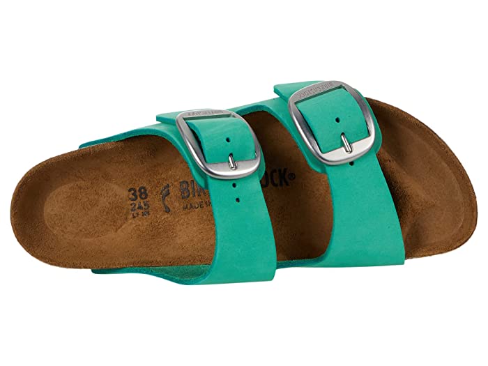 Birkenstock Arizona Big Buckle Nubuck Leather Bold Jade