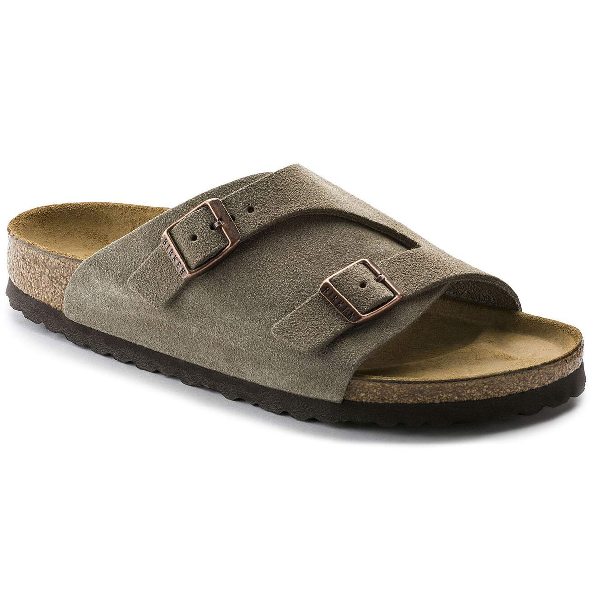 Birkenstock Unisex Zurich Suede Leather Taupe