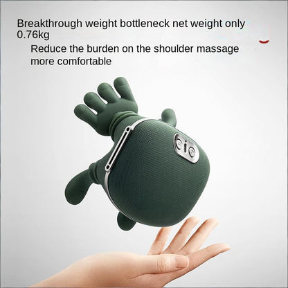 Multifunctional Home Heating Kneading Massage Shoulder Neck Massager for Cervical and Trapezius Muscle Automatic Massage Device