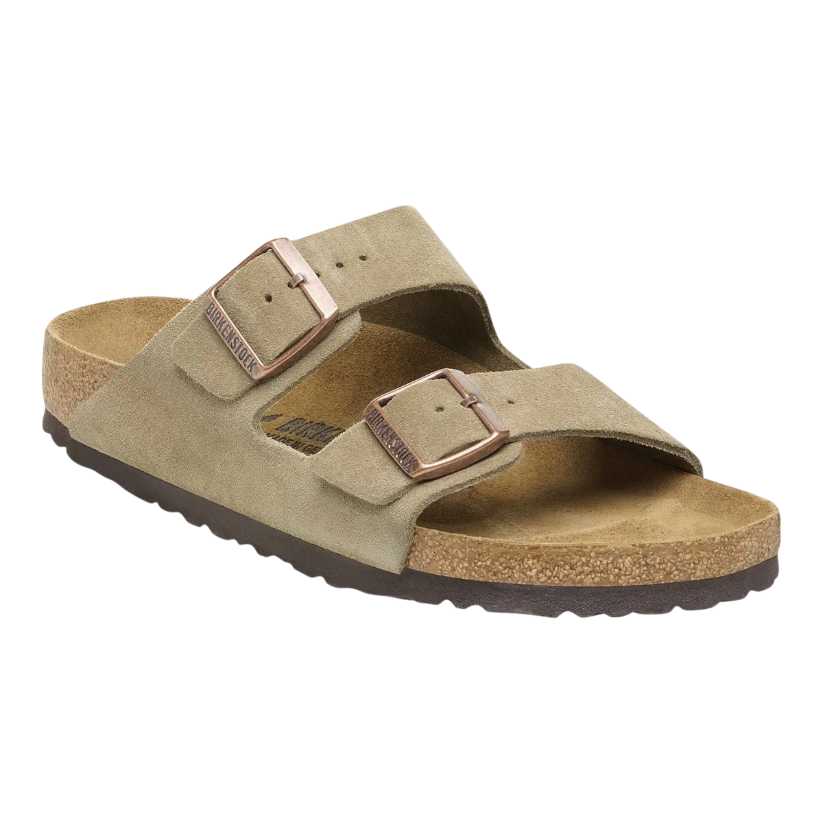 Birkenstock Arizona Unisex Sandals — Taupe Suede Leather