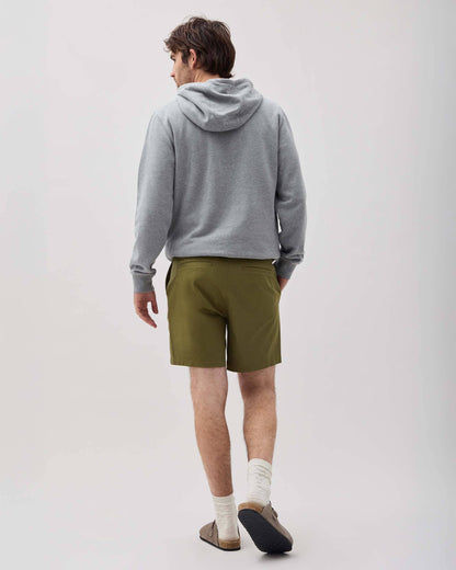 Mens Stretch Twill Short - Stretch Cotton Twill - Olive Army