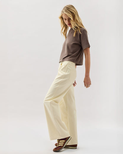 Womens Tracy Twill Pant - Stretch Cotton Twill - Bone