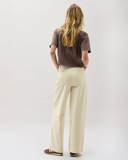 Womens Tracy Twill Pant - Stretch Cotton Twill - Bone
