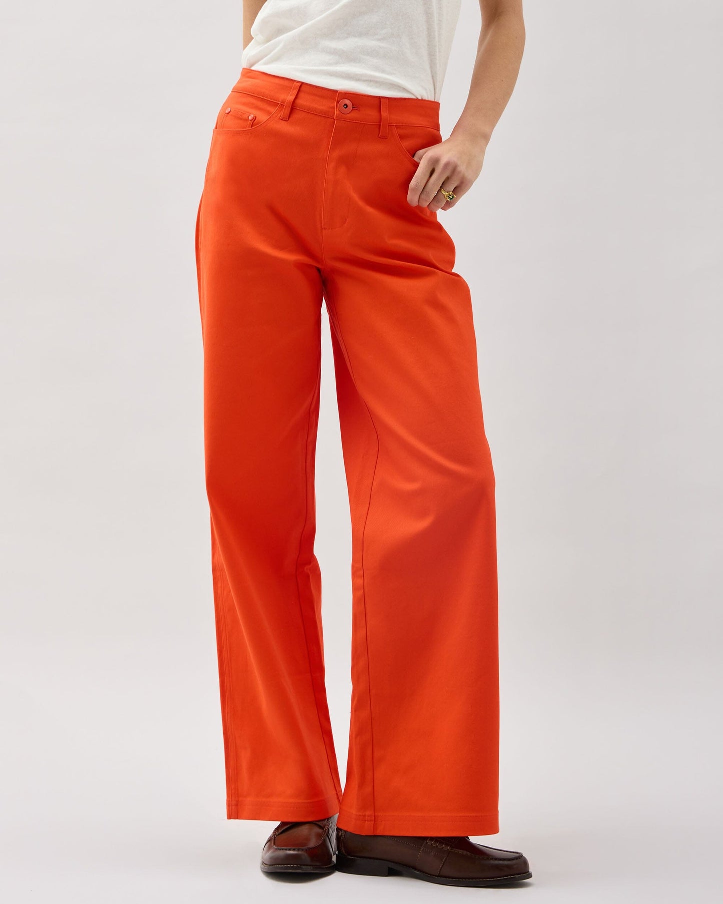 Womens Tracy Twill Pant - Stretch Cotton Twill - Heirloom Red