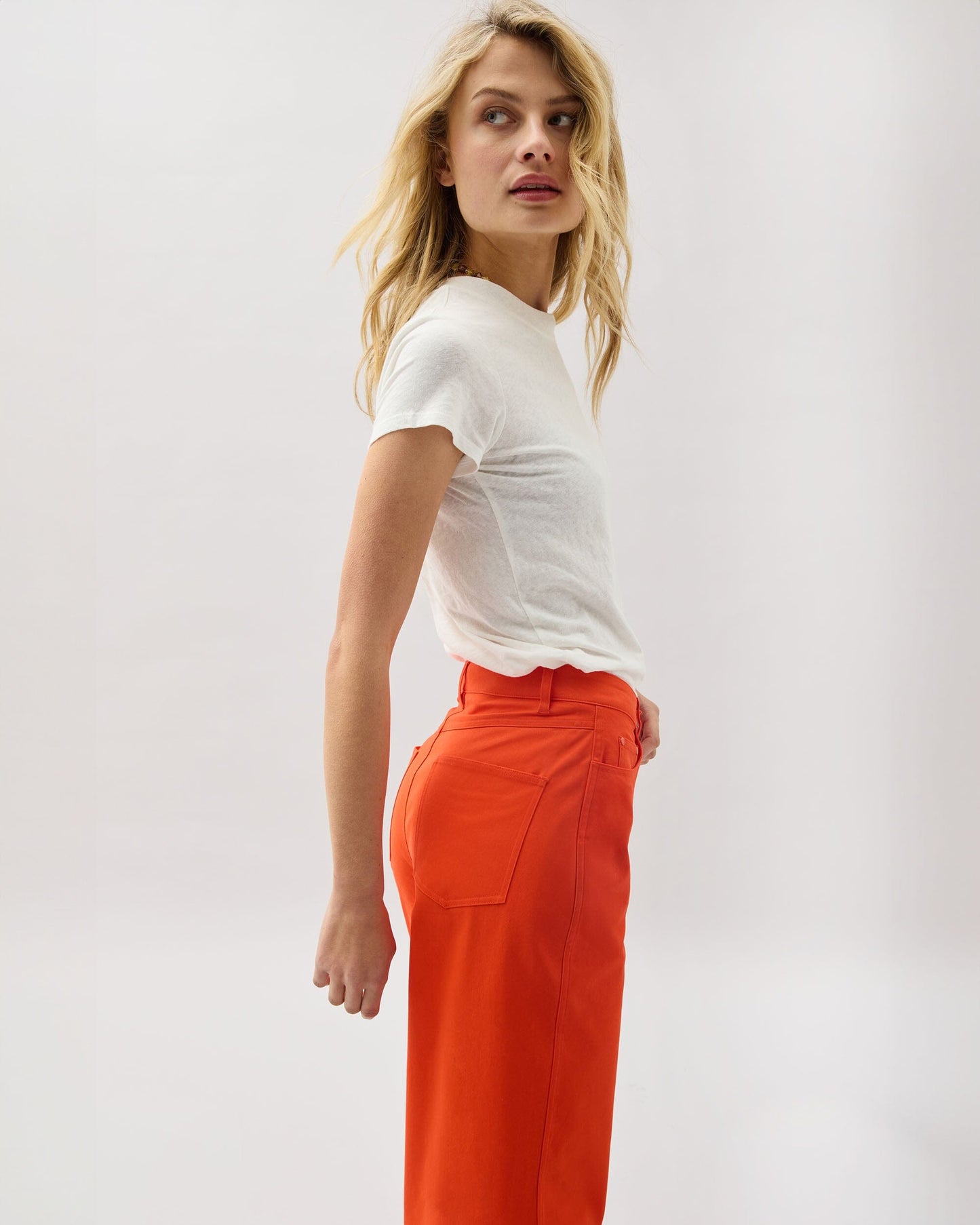 Womens Tracy Twill Pant - Stretch Cotton Twill - Heirloom Red