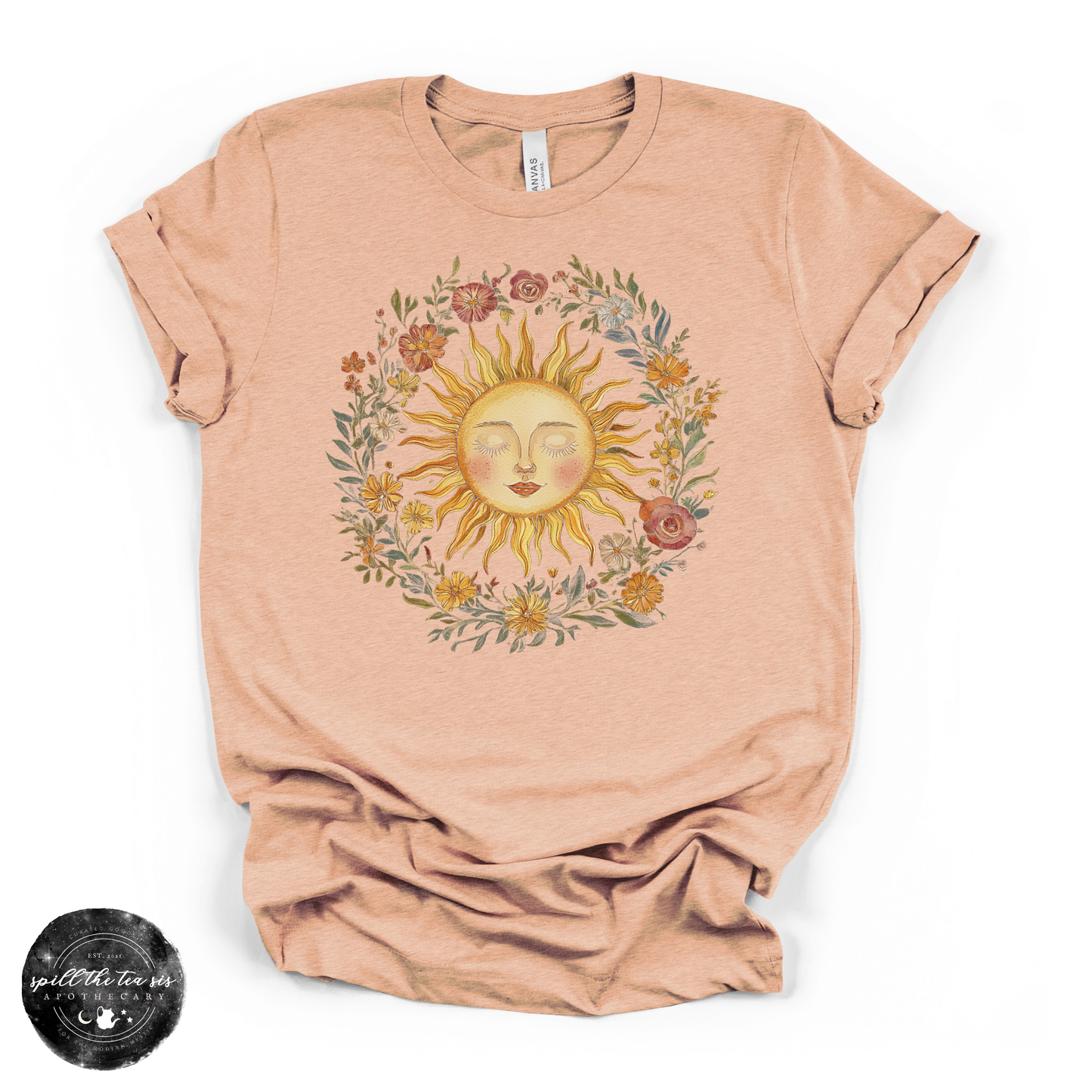 Celestial Sun Tee | Mystical Sun Graphic T-Shirt