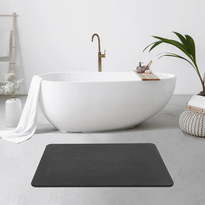 4 Colors! - 24'' x 15'' Diatomaceous Quick-Drying Stone Bath Mat