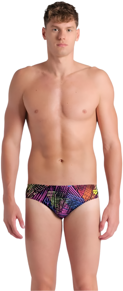 Arena Men's Energy Brief Swimsuit - Black Multi