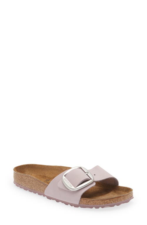 Birkenstock Unisex Madrid Big Buckle Nubuck Leather Yomo Lilac