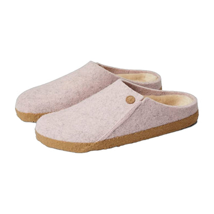 Birkenstock Unisex Zermatt Rivet Split Felt Fur Light Rose