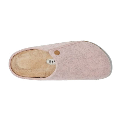 Birkenstock Unisex Zermatt Rivet Split Felt Fur Light Rose