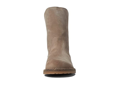 Birkenstock Uppsala Shearling Suede Leather Gray Taupe