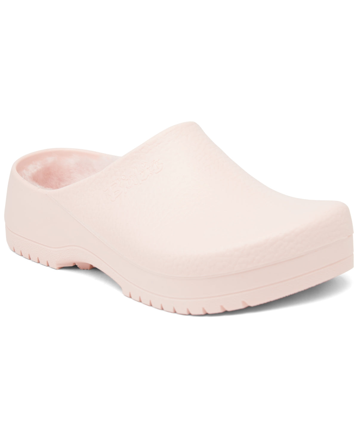 Birkenstock Unisex Super-Birki Shearling Polyurethane Light Rose
