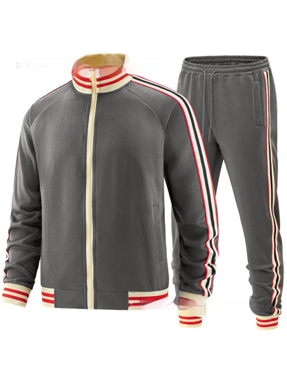 Men's Colorblock Two-Piece Tracksuit