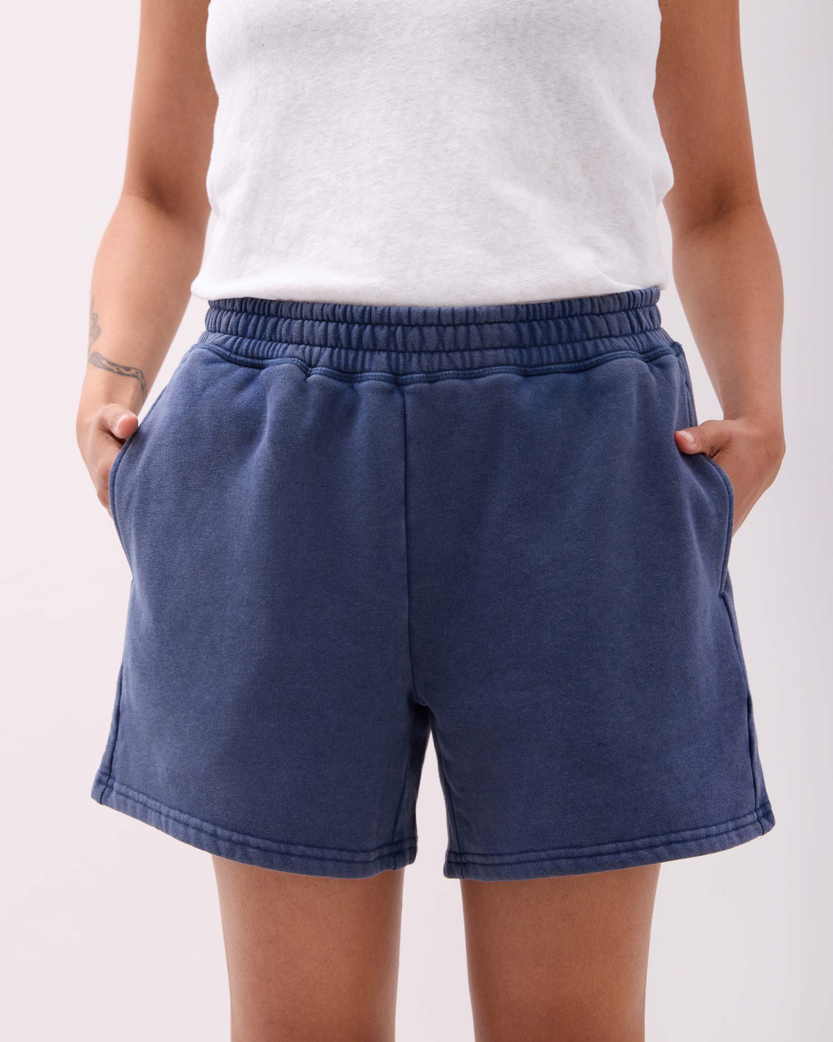 Womens Recycled Fleece Sweatshort - Recycled Fleece - Mineral Moonlit Ocean