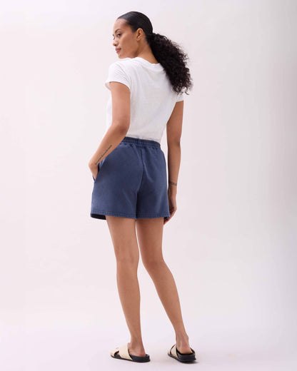 Womens Recycled Fleece Sweatshort - Recycled Fleece - Mineral Moonlit Ocean