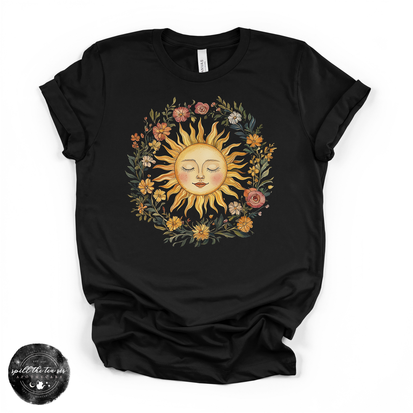 Celestial Sun Tee | Mystical Sun Graphic T-Shirt