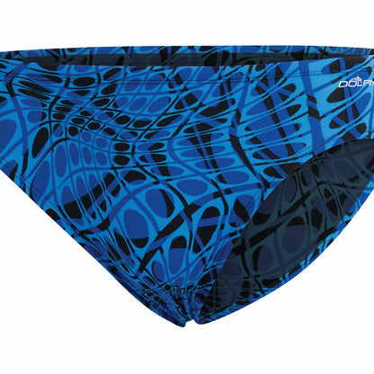 Dolfin Mens Reliance Energy All-Over Racer Brief - Blue -  FINAL SALE