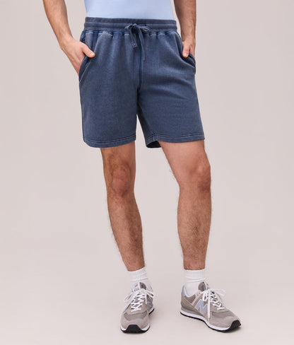 Mens Recycled Fleece Sweatshort - Recycled Fleece - Mineral Moonlit Ocean