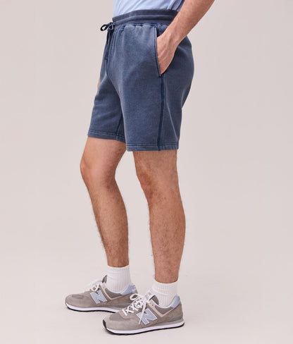 Mens Recycled Fleece Sweatshort - Recycled Fleece - Mineral Moonlit Ocean