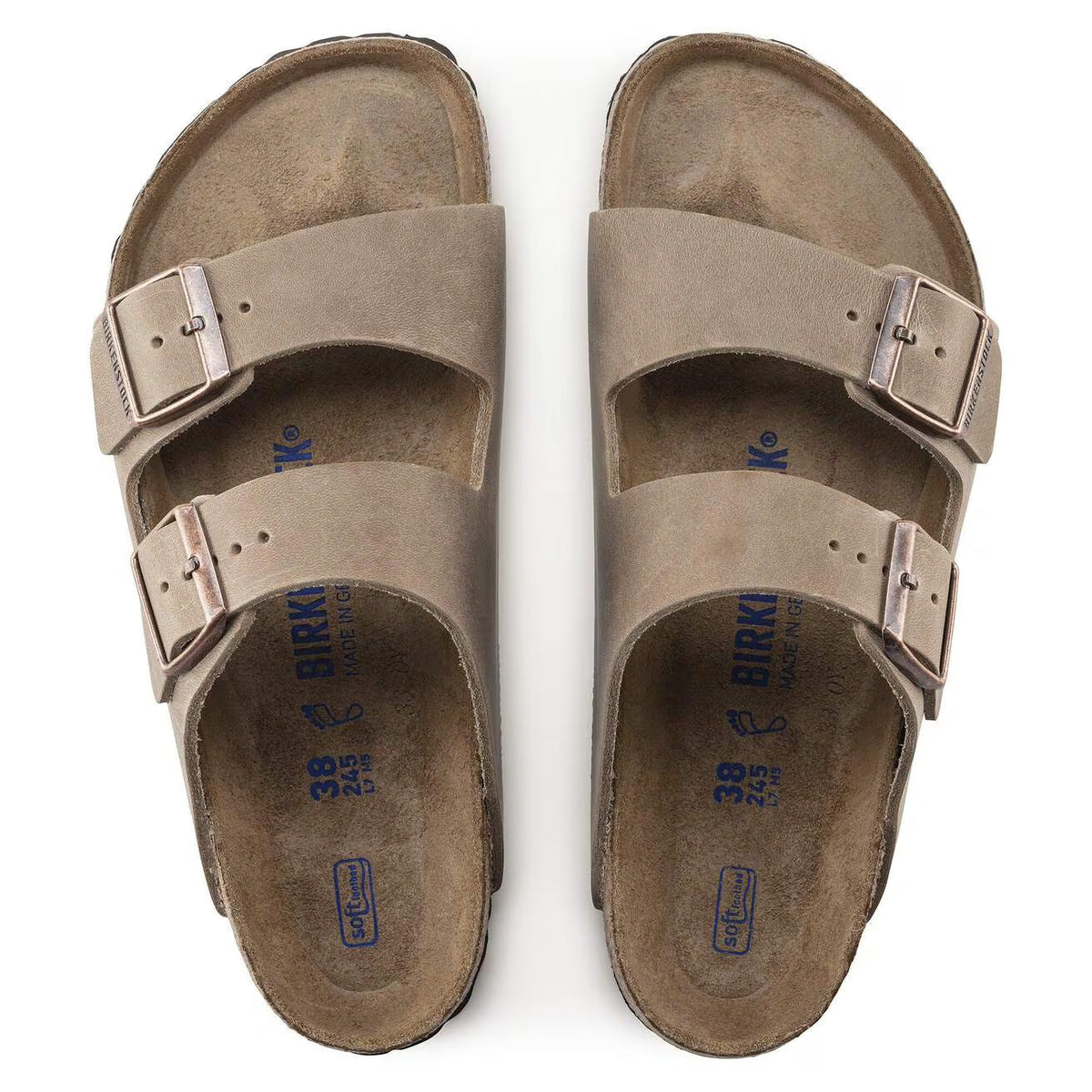 Birkenstock Unisex Arizona Ct Pu Thermoplastic Tobacco Brown