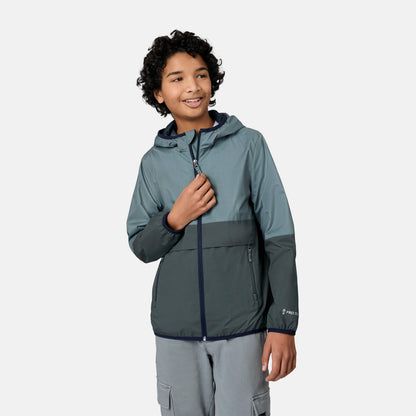 Boys' Easy Hiking Colorblock Windshear Jacket