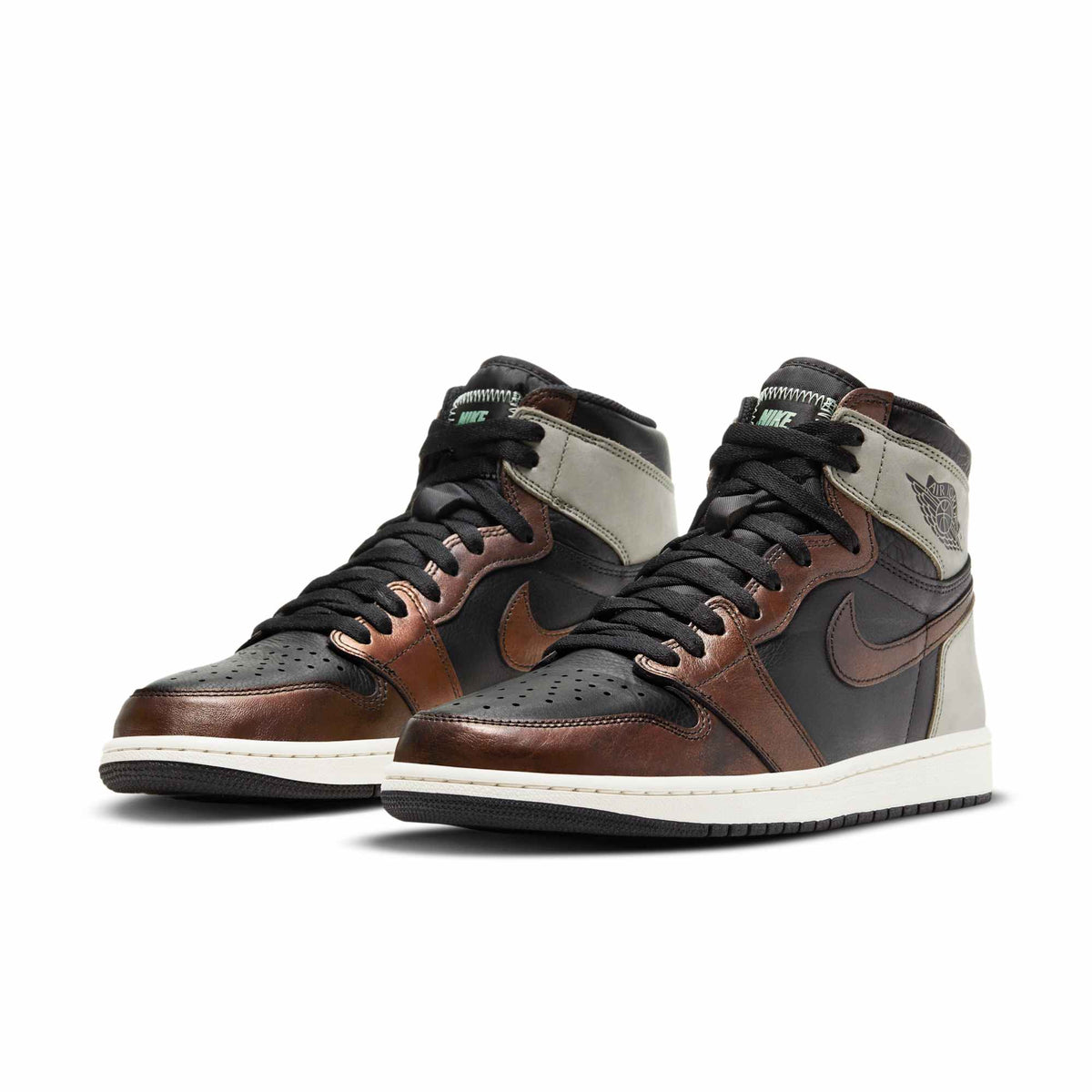 Air Jordan Men's Retro 1 High 'Light Army Rust Shadow Patina' Sneakers