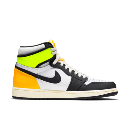 Air Jordan Men's Retro 1 High 'White Black Volt University Gold' Sneakers
