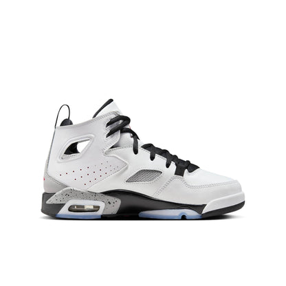 Air Jordan Grade School Flight Club 91 Gs 'White Metallic Silver' Sneakers