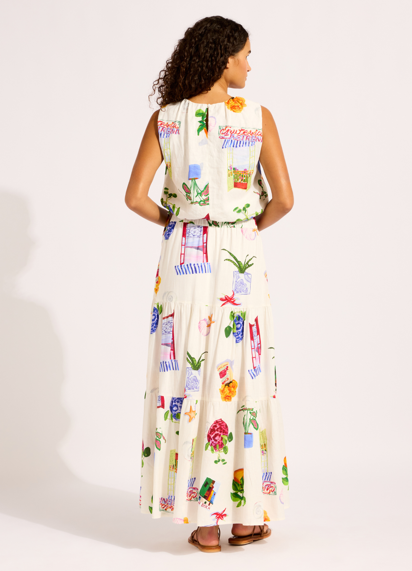 La Boca Tiered Maxi Skirt