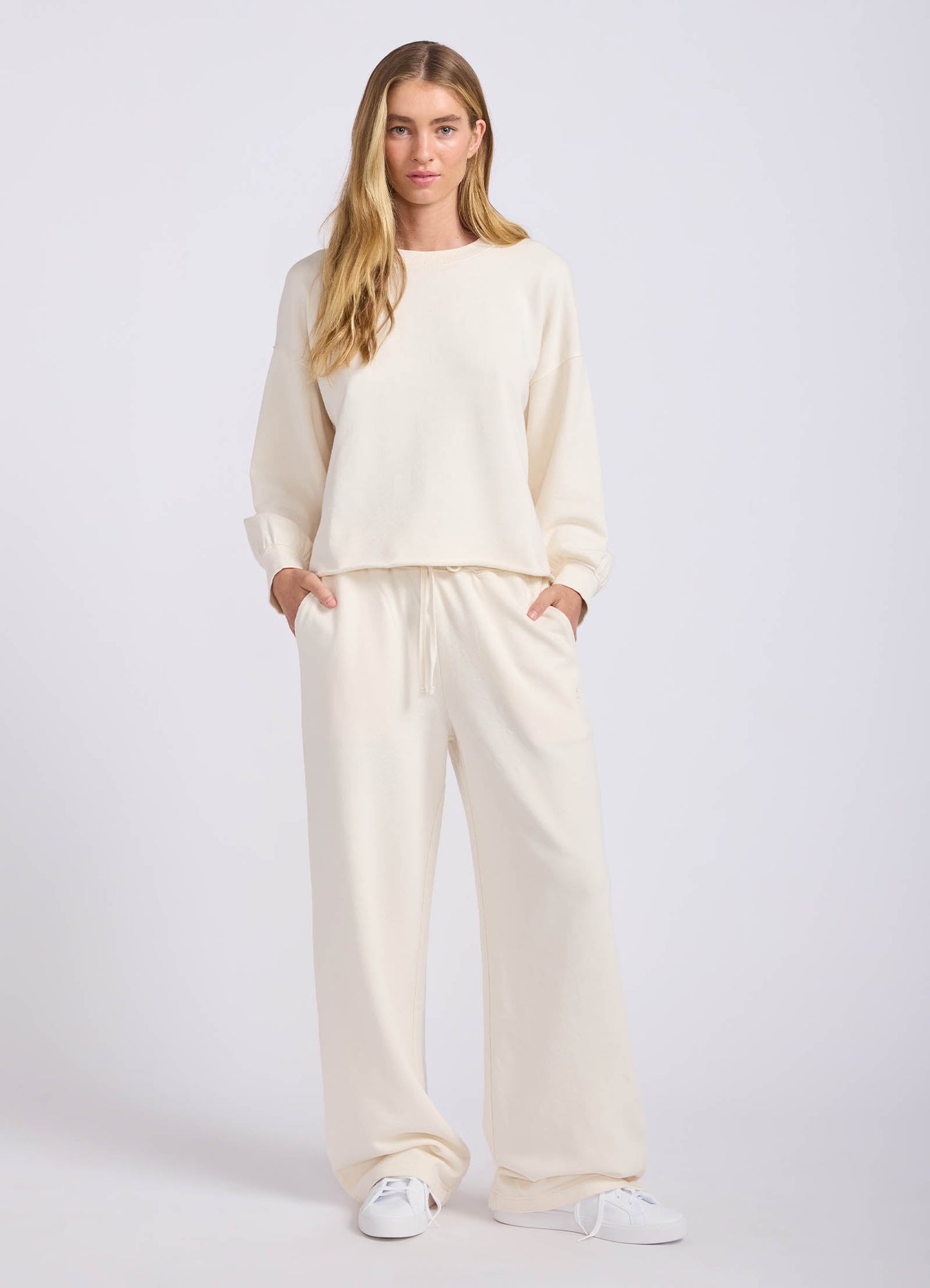 French Terry Wide Leg Pant