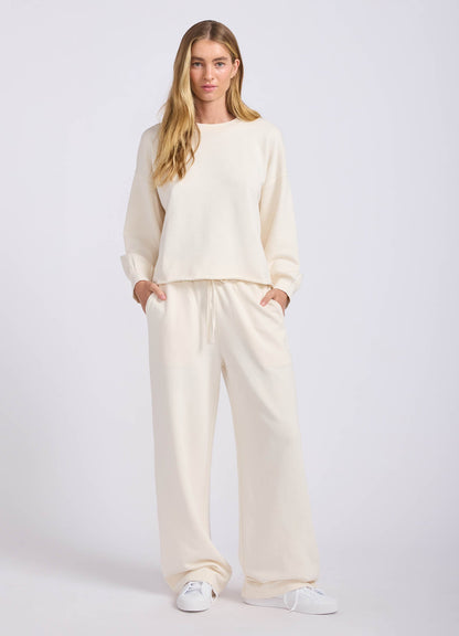 French Terry Wide Leg Pant