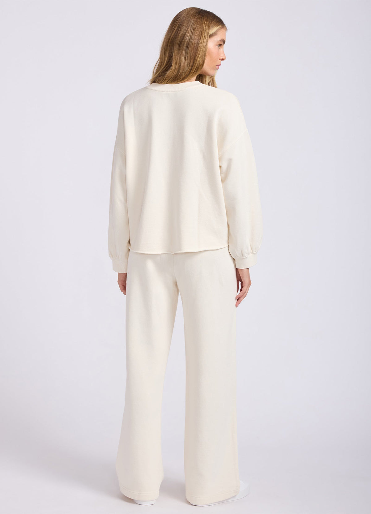 French Terry Wide Leg Pant