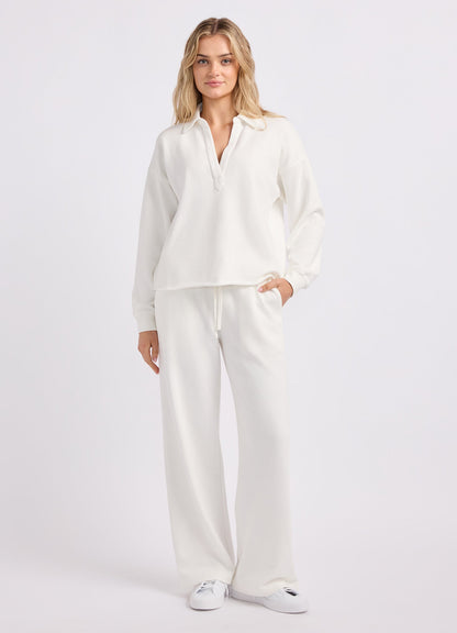 French Terry Wide Leg Pants