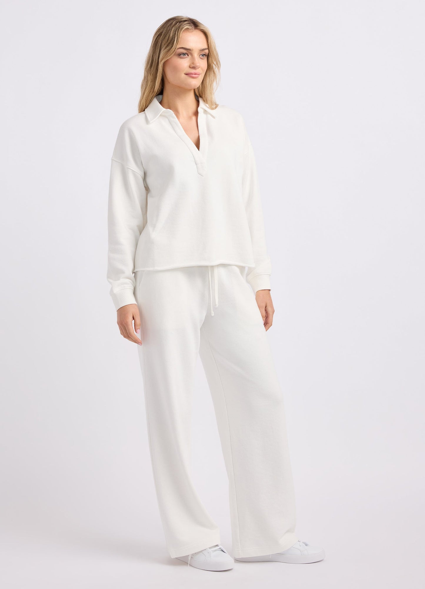 French Terry Wide Leg Pants