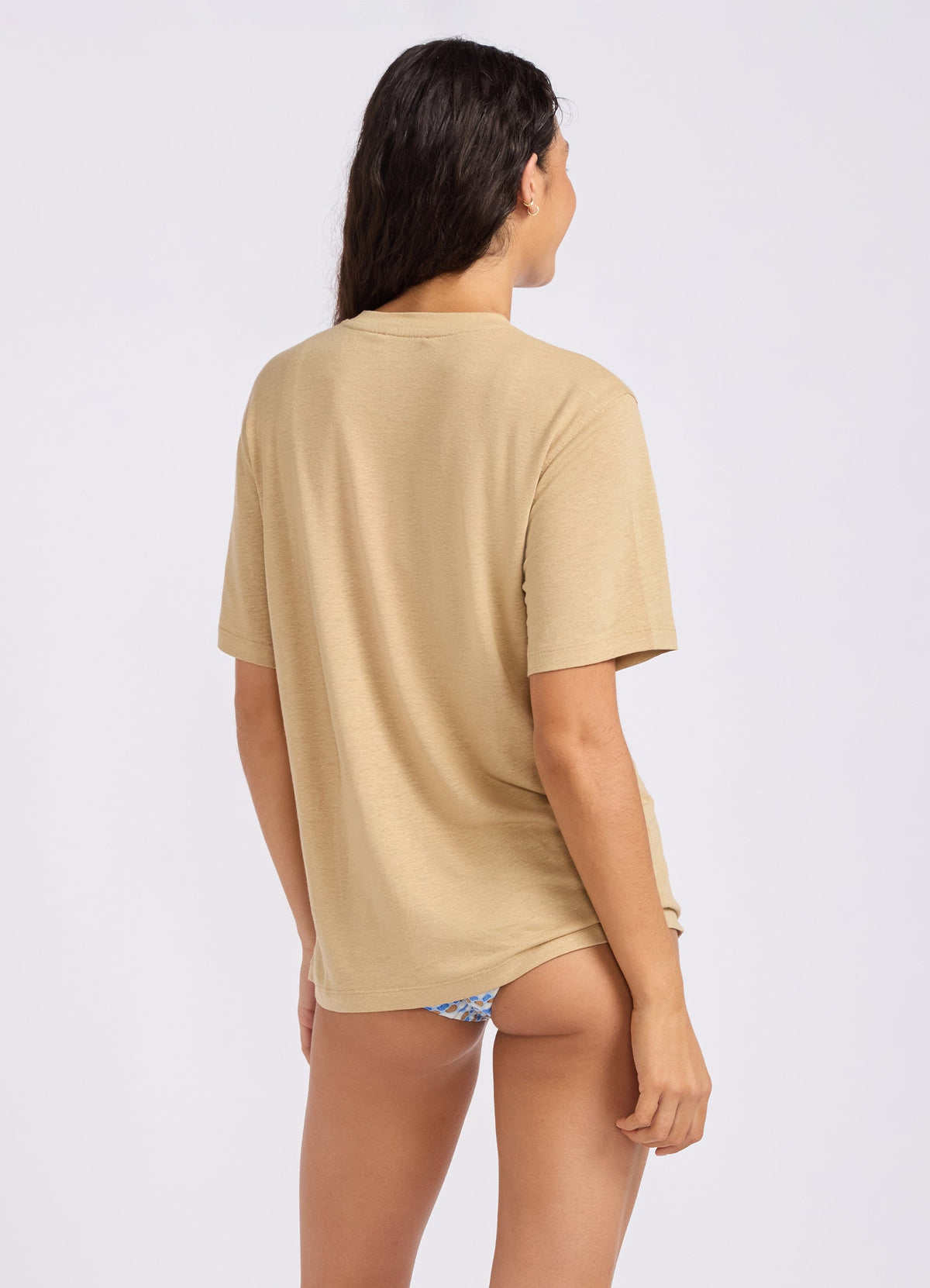 Slub Linen Boyfriend T-Shirt