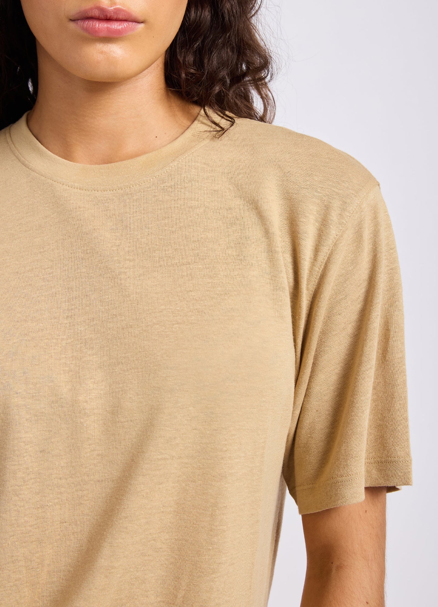 Slub Linen Boyfriend T-Shirt