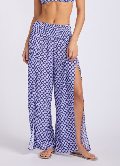 Marseille Shirred Waist Wrap Pant