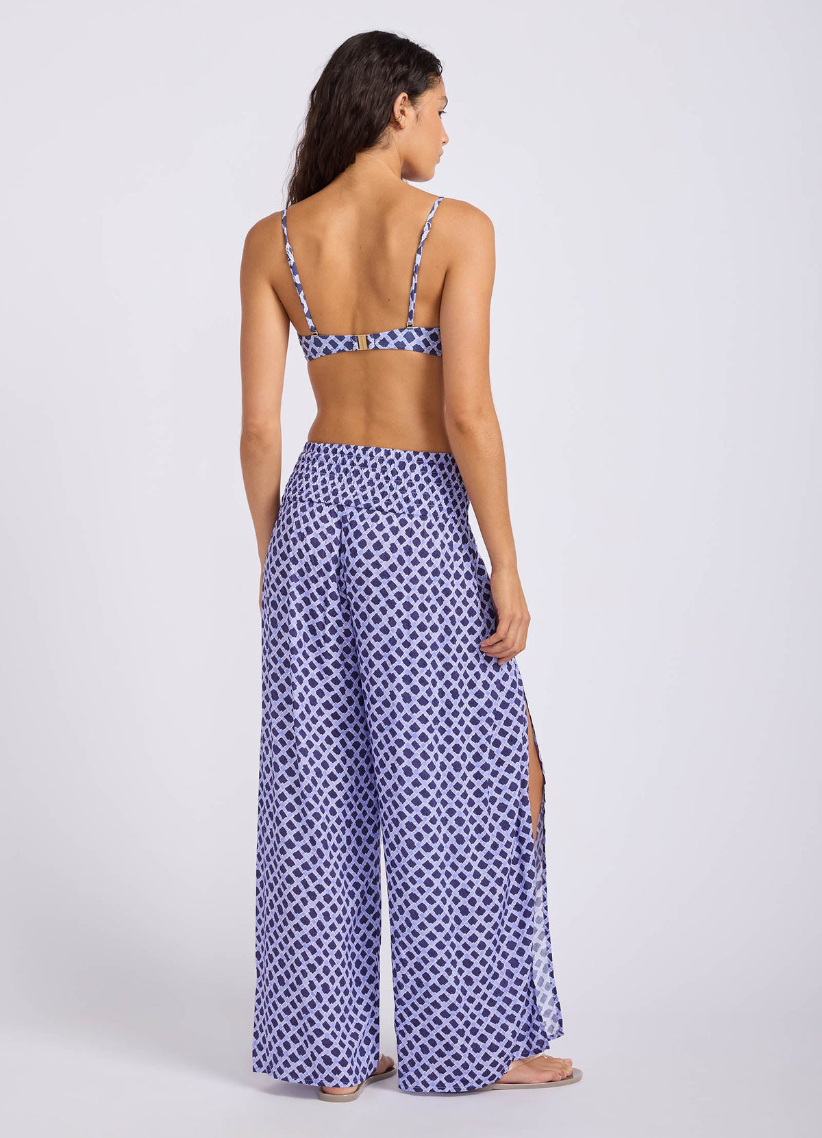 Marseille Shirred Waist Wrap Pant