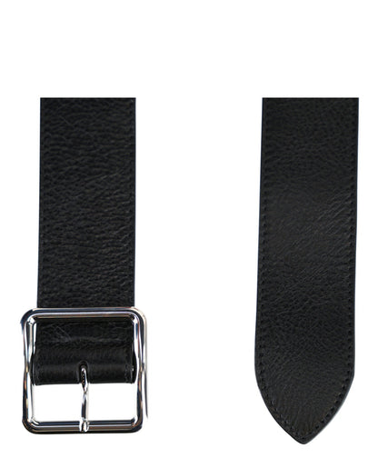 Alexander McQueen Long Pebbled Leather Belt