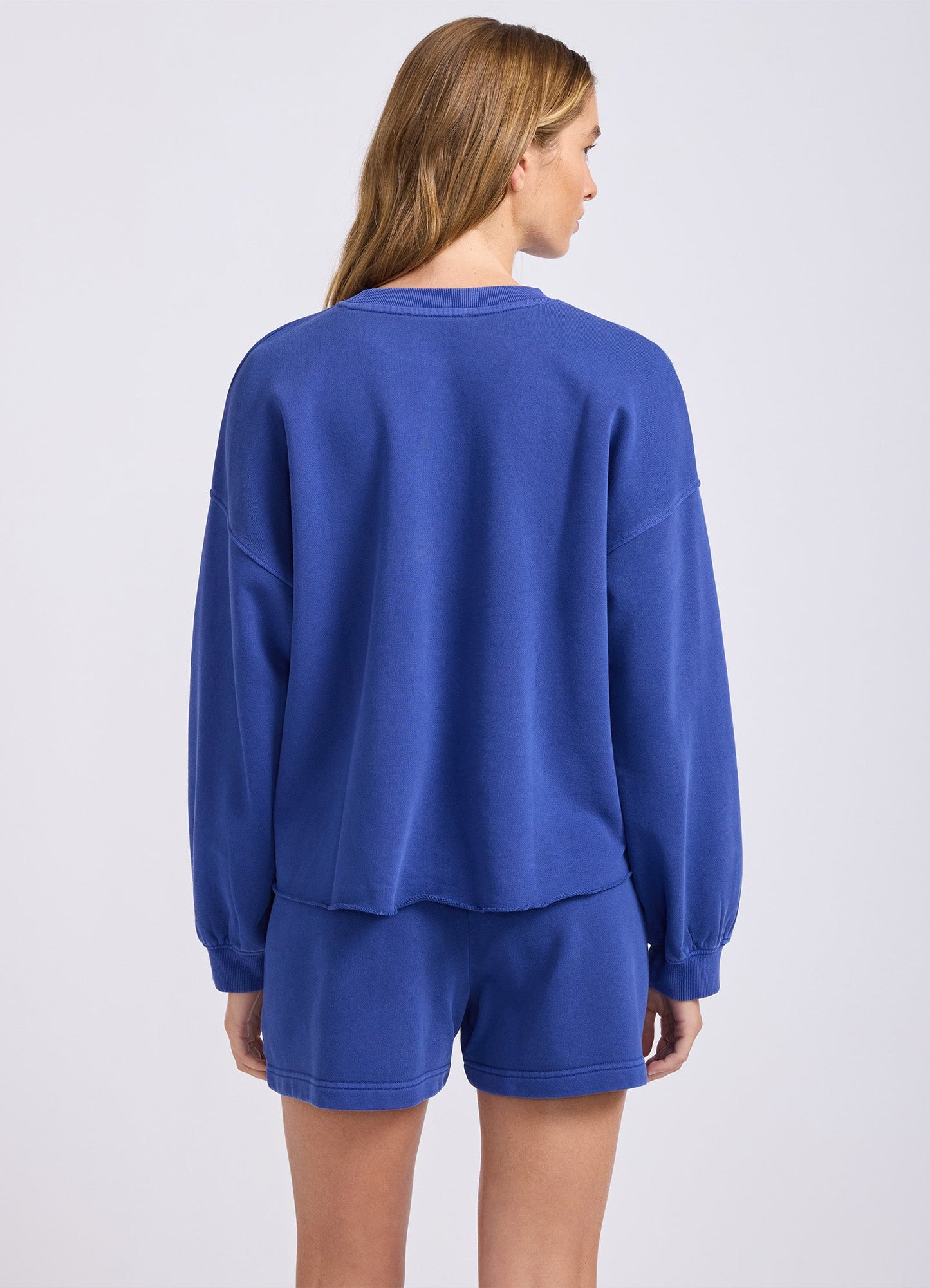 French Terry Puff Sleeve Sweatshirt