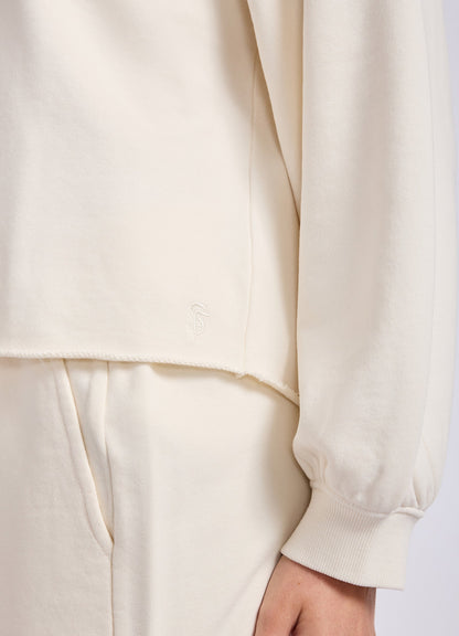 French Terry Puff Sleeve Sweatshirt