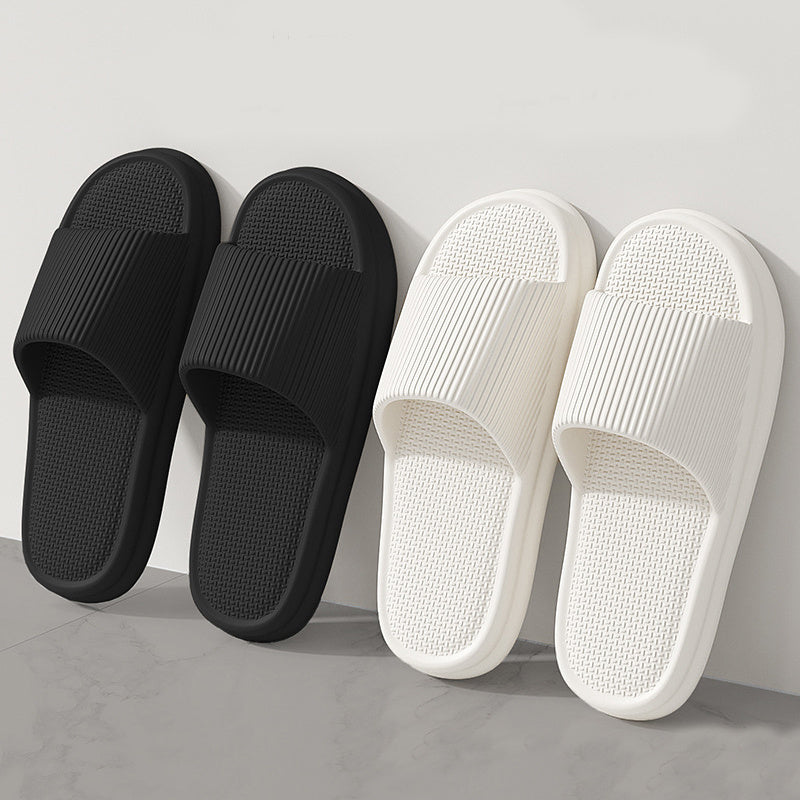 Striped Non-Slip House Slippers
