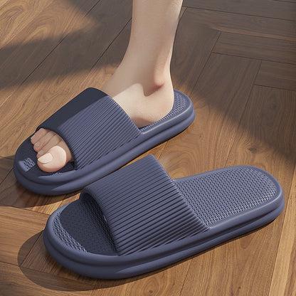 Striped Non-Slip House Slippers