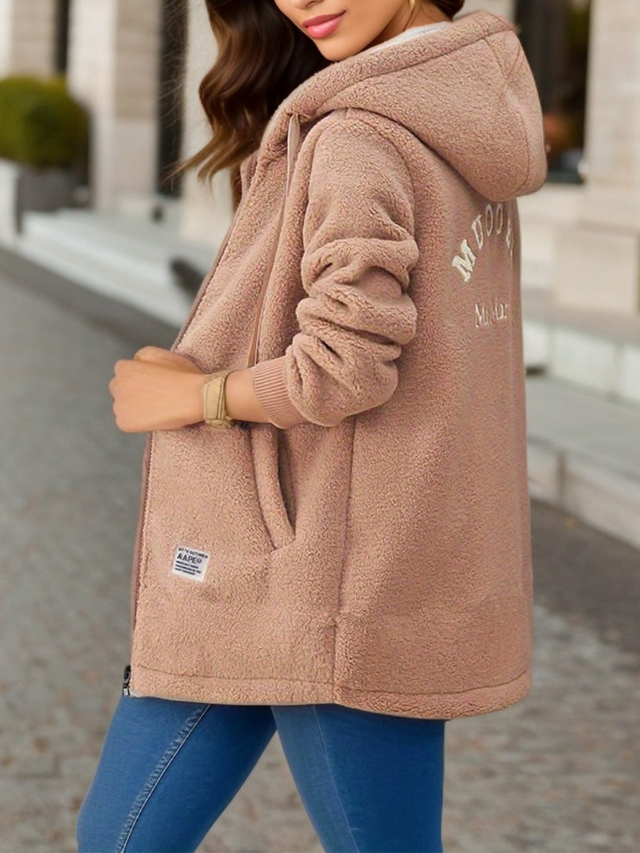 Women’s Long Fleece Zip Hoodie